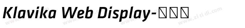 Klavika Web Display字体转换